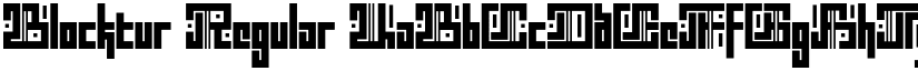 Blocktur Regular font
