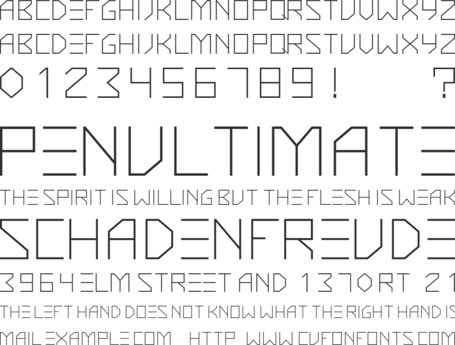 Knarf Art Font 3 font preview