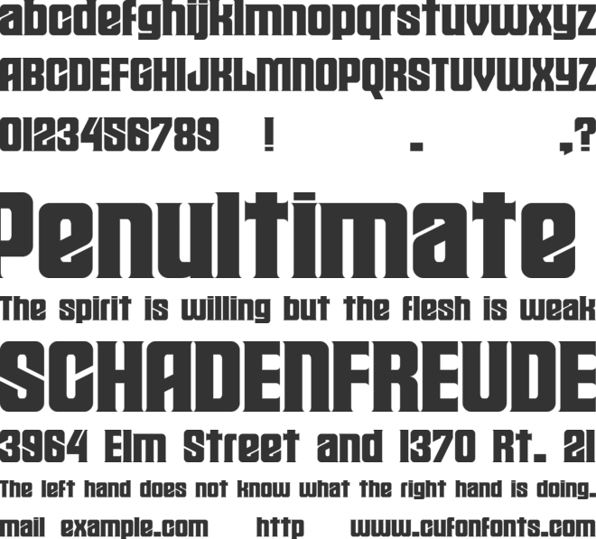 Masoneer font preview