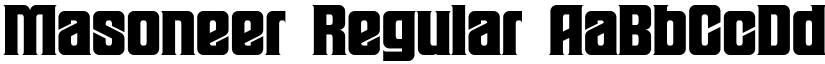 Masoneer Regular font