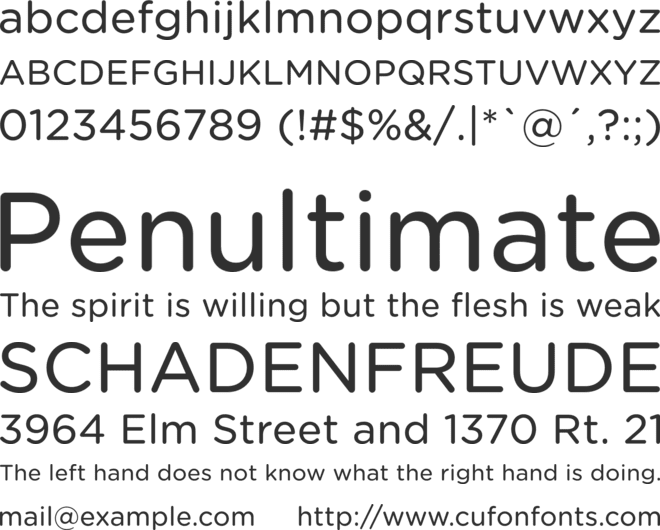 Gotham Rounded SSm font preview