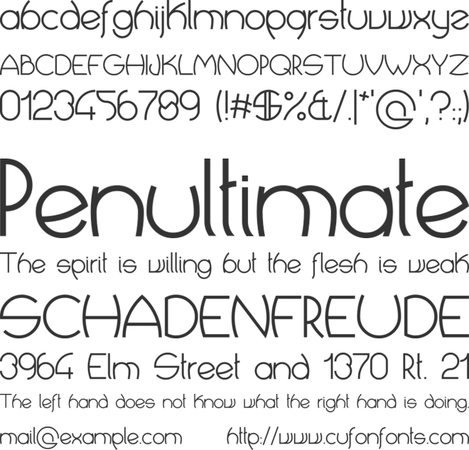 Crop Types font preview