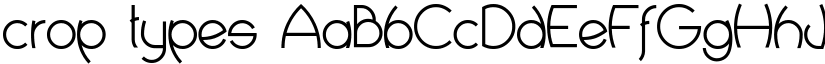crop types font