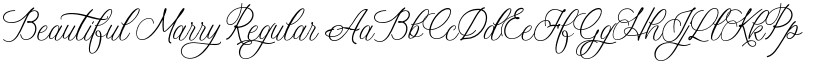 Beautiful Marry Regular font