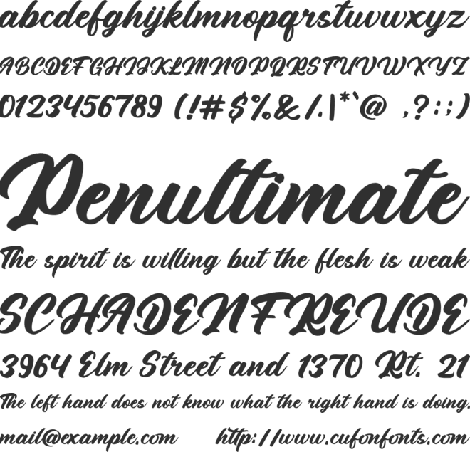 Anthem Pride font preview