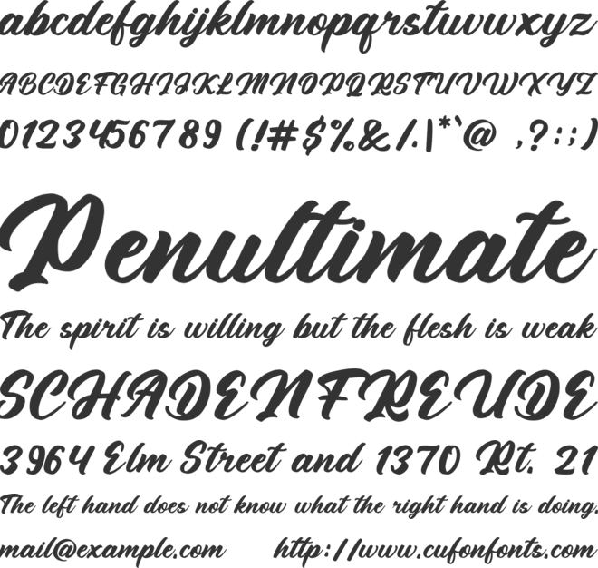 Anthem Pride font preview