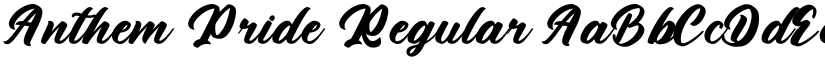 Anthem Pride font download