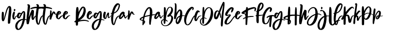 Nighttree Regular font