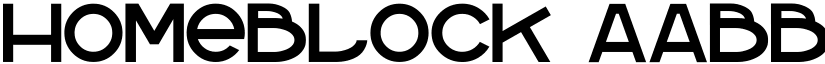 homeblock font