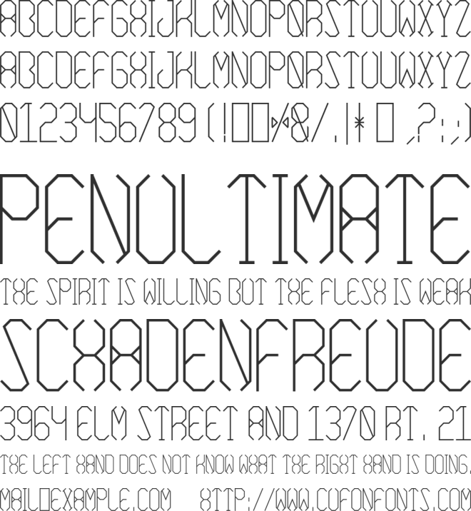 Azimuth font preview