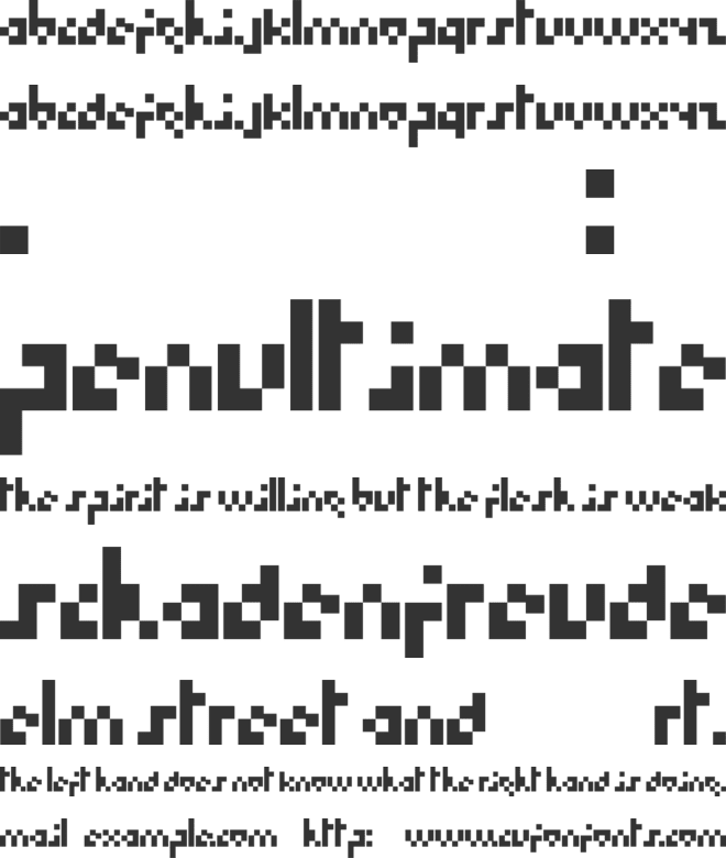 Hoboart font preview