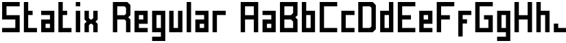 Statix Regular font