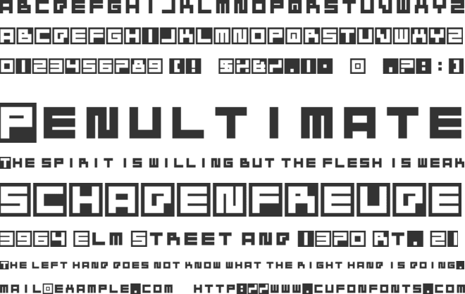 Bustin Jieber font preview