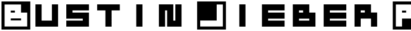 Bustin Jieber Regular font