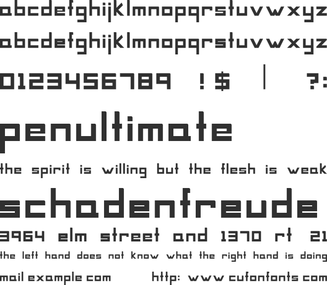 MAG Font font preview