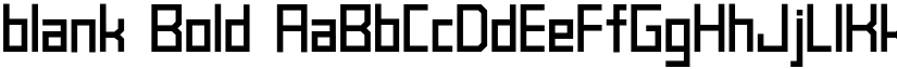 blank Bold font