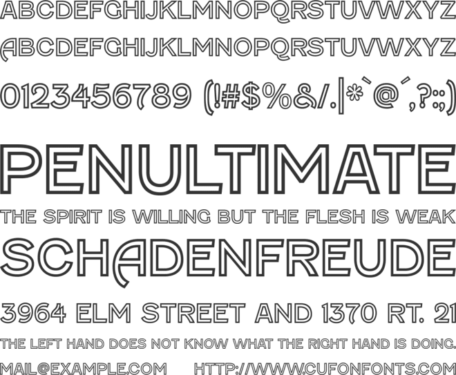 Fenwick font preview