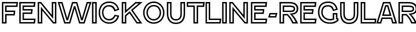 FenwickOutline-Regular font