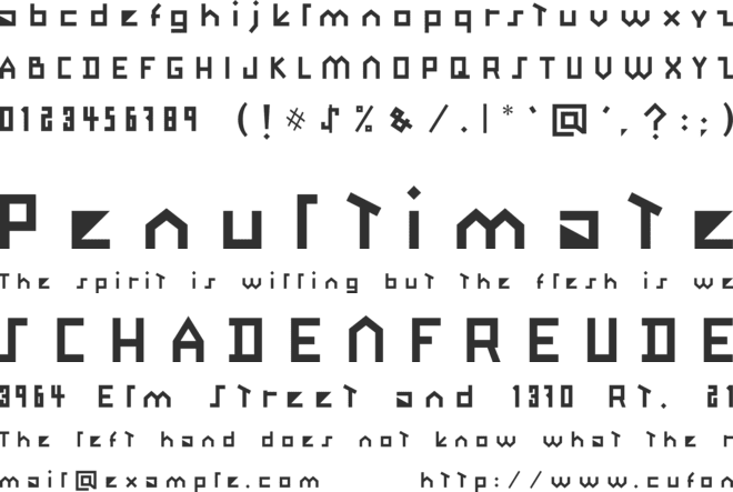 Okinawa font preview