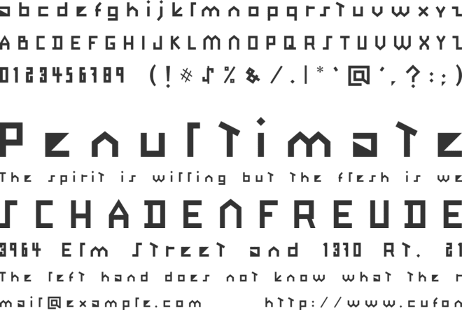 Okinawa font preview