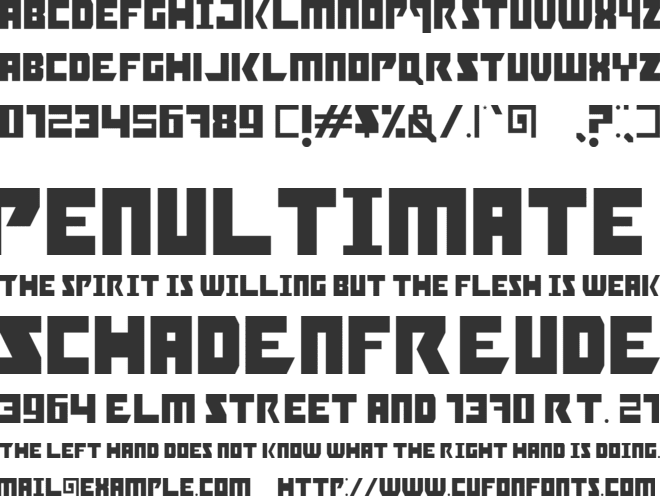 Booyakasha font preview