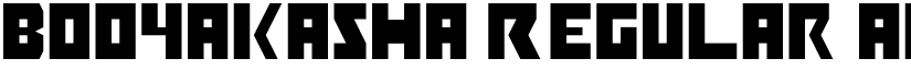 Booyakasha Regular font