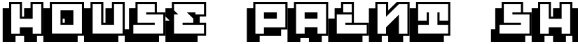 House Paint Shadow Regular font