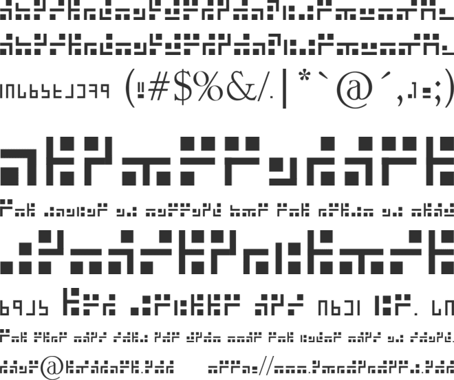 Exabic font preview
