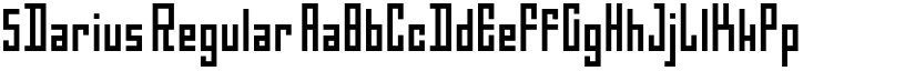 5Darius Regular font