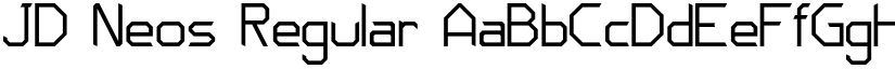 JD Neos Regular font