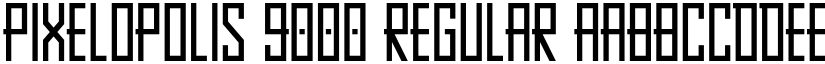Pixelopolis 9000 font download