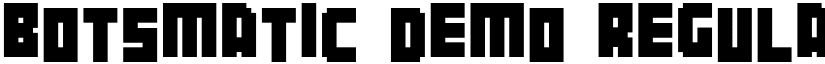 Botsmatic Demo font download