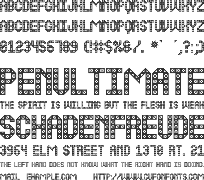 Boulding Work St font preview