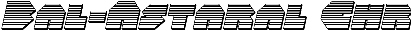 Bal-Astaral Chrome Italic Italic font