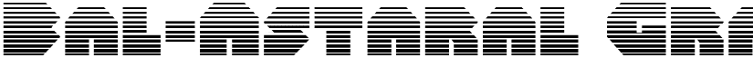 Bal-Astaral Gradient Regular font