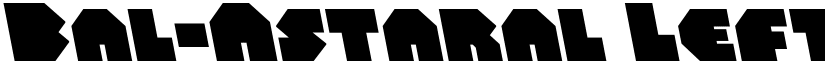 Bal-Astaral Leftalic Italic font