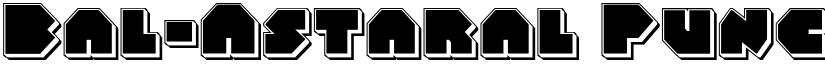 Bal-Astaral Punch Regular font