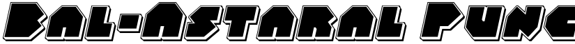 Bal-Astaral Punch Italic Italic font