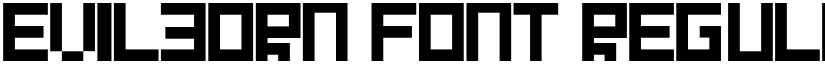 Evilborn Font Regular font