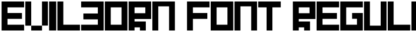 Evilborn Font Regular font