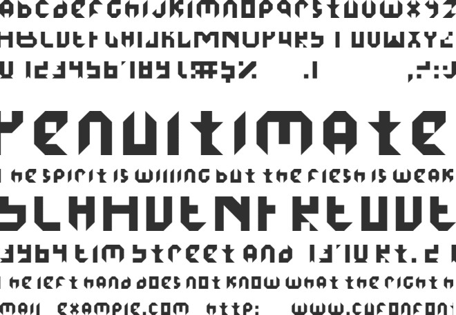 ice demon font preview
