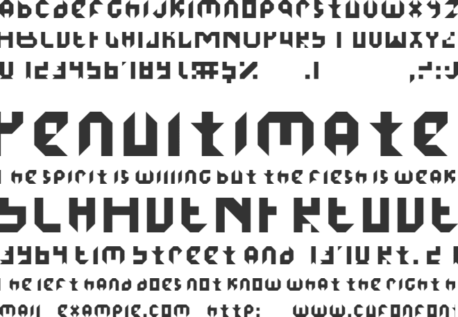 ice demon font preview