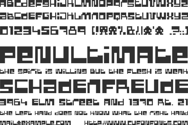 Pixel Power font preview