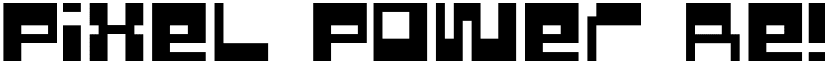 Pixel Power Regular font