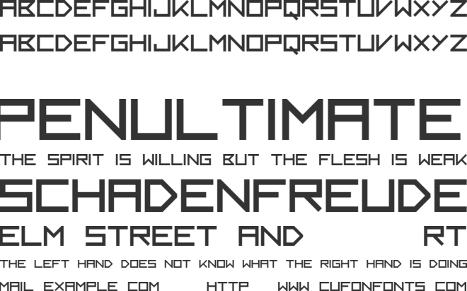 Kayak font preview