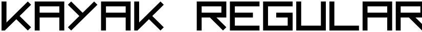 Kayak Regular font