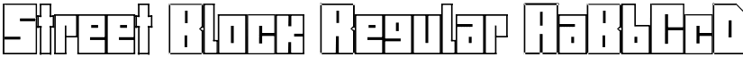Street Block Regular font