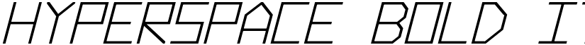 Hyperspace Bold Italic font