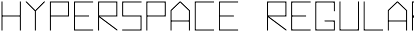 Hyperspace Regular font
