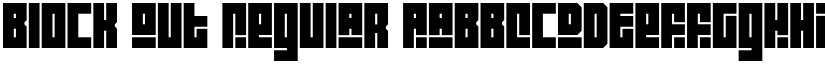 Block Out Regular font
